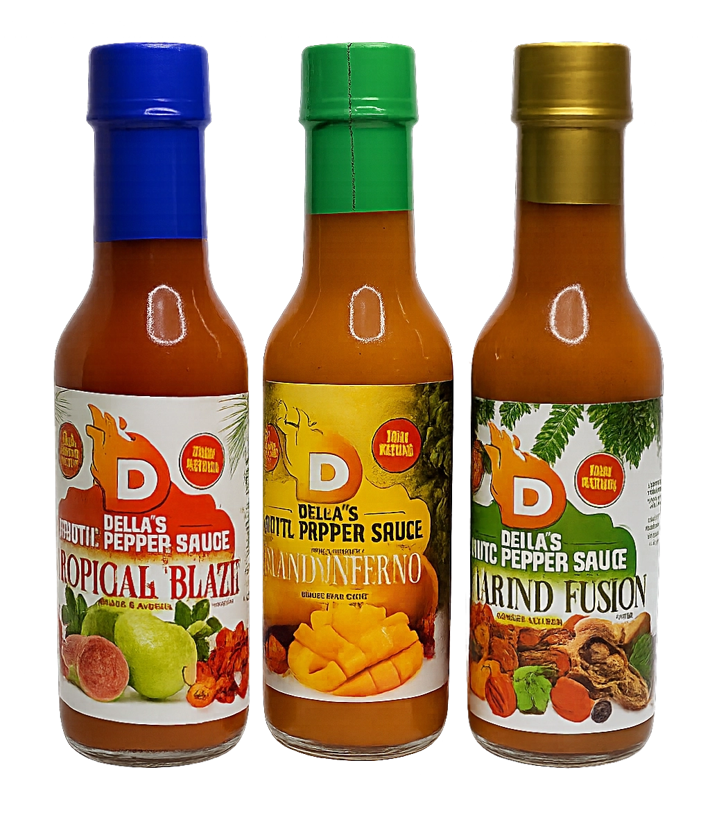 <br><br>Della”s <br>Exotic <br>Pepper <br>Sauce